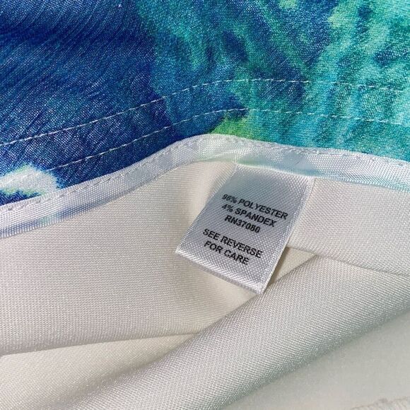 Cato Women's White Solid Straight Wide Leg Dress Pants Size 14 - Picture 7 of 9